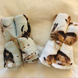 4 NWOT Milkbarn burn cloths